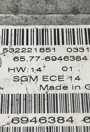 65776946384 блок управління airbag (srs) BMW 5 E60 E61 2006