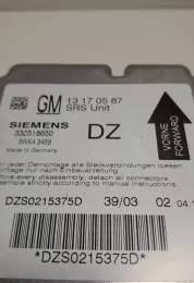 DZS0215375D блок управління airbag (srs) Opel Vectra C 2002