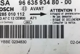 5EYBBE0234830 блок управления AirBag (SRS) Peugeot 207 2006