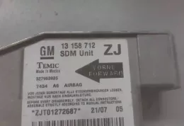 ZJT01272687 блок управління airbag (srs) Opel Meriva A 2008