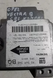 GM90569340BQ блок управління airbag (srs) Opel Vectra B 1999