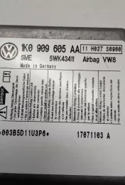 17071103A блок управления AirBag (SRS) Skoda Octavia Mk2 (1Z) 2005