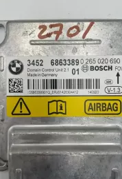 6863389 блок управления AirBag (SRS) BMW 3 F30 F35 F31 2014