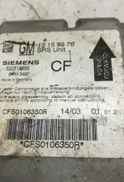 CFS0106350R блок управління airbag (srs) Opel Vectra C 2002