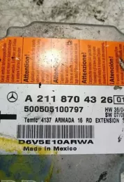 500505100797 блок управління airbag (srs) Mercedes-Benz E W211 2005