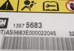 AS583E000022045 блок управління airbag (srs) Opel Astra J 2011