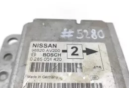 0286001420 блок управління airbag (srs) Nissan Primera 2004