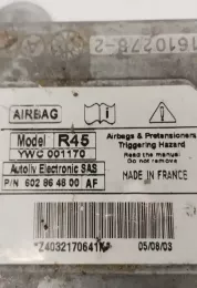 YWC001170 блок управління airbag (srs) Rover 45 2000
