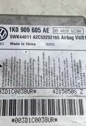 1K0909605AE блок управления AirBag (SRS) Volkswagen Scirocco 2016