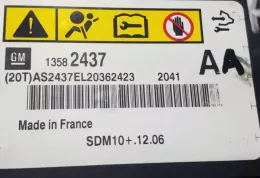 AS2437EL20362423 блок управління airbag (srs) Opel Astra H 2012