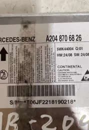 T06JF2218190218 блок управления AirBag (SRS) Mercedes-Benz C W204 2010