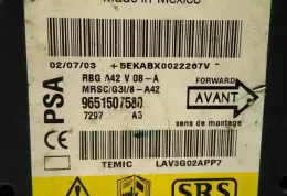 48557 блок управления AirBag (SRS) Citroen C3 Pluriel 2003