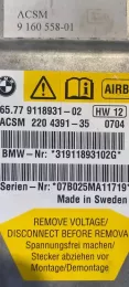 319118931020 блок управління airbag (srs) BMW 5 E60 E61 2008