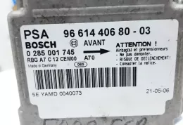 109126 блок управління airbag (srs) Peugeot 207 2006