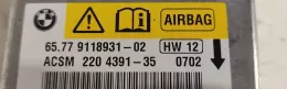 31911893102G блок управління airbag (srs) BMW 5 E60 E61 2006