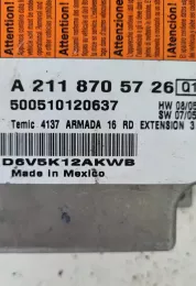 500510120637 блок управління airbag (srs) Mercedes-Benz E W211 2005