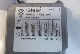 1C0909605A блок управления AirBag (SRS) Volkswagen Transporter - Caravelle T5 2008