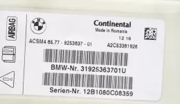 9253637 блок управління airbag (srs) BMW 6 F06 Gran coupe 2012