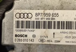 0285010143 блок управління airbag (srs) Audi A3 S3 8P 2011
