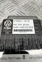 0614190P блок управління airbag (srs) Volkswagen PASSAT B7 2012