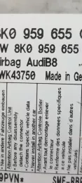 8K0959655C блок управління airbag (srs) Audi A4 S4 B8 8K 2009