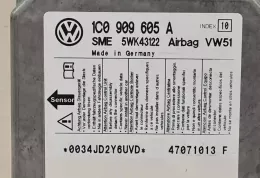 0034JD2Y6UVD блок управління airbag (srs) Volkswagen Transporter - Caravelle T5 2007