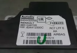 985104870R блок управління airbag (srs) Renault Megane IV 2018
