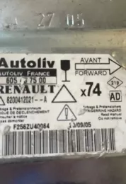 F256ZU40064 блок управления AirBag (SRS) Renault Laguna II 2006