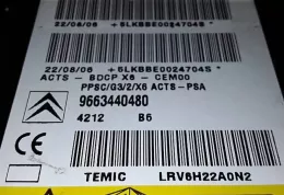 5LKBBE0024704S блок управління airbag (srs) Citroen C6 2007