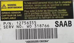 12756355 блок управління airbag (srs) Saab 9-3 Ver1 2005