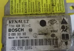 7700428311C блок управления AirBag (SRS) Renault Clio II 2000