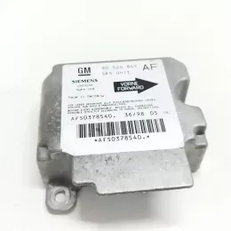 AFS0378540 блок управління airbag (srs) Opel Astra G 1998