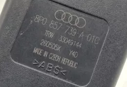 8P0857739A пряжка центрального ременя безпеки заднього сидіння Audi A3 S3 8P 2009