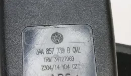 3AA857739B пряжка центрального ремня безопасности заднего сиденья Volkswagen PASSAT B7 2014