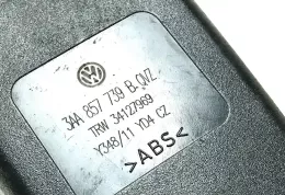 34127969 пряжка центрального ремня безопасности заднего сиденья Volkswagen PASSAT B7 2012