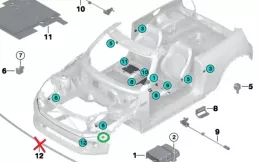 65779869799 датчик удару подушки безпеки Mini One - Cooper F56 F55 2019