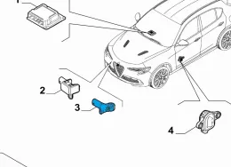 53409874 датчик удару подушки безпеки Alfa Romeo Stelvio 2019