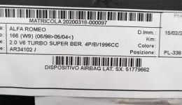 51779662 боковая подушка безопасности Alfa Romeo 166 2003