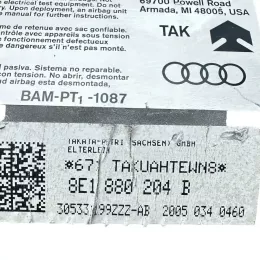 20050340460 подушка безпеки пасажира Audi A4 S4 B7 8E 8H 2005