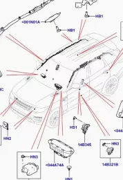 LR037944 подушка безопасности пассажира Land Rover Range Rover Sport L320 2013