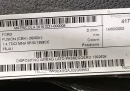 1302628 подушка безпеки пасажира Ford Fusion 2002