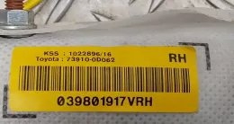 73910OD062 подушка безпеки сидіння Toyota Yaris 2017