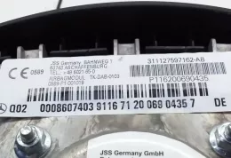 3111370 подушки безпеки Airbag на кермі Mercedes-Benz A W169