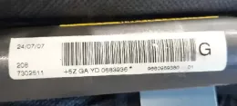 7302511 штора подушек безопасности Peugeot 407 2004