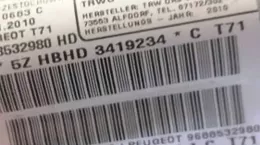 3419234 штора подушок безпеки Peugeot 308 2008