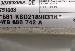A3125A322949U176 штора подушок безпеки Audi A6 S6 C6 4F 2007