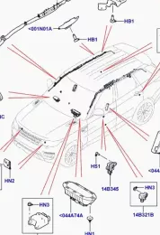 LR043057 штора подушек безопасности Land Rover Range Rover Sport L320 2013