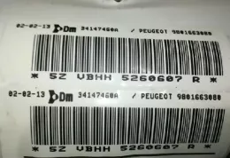 53743 штора подушек безопасности Peugeot 308 2007