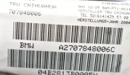 7078480 штора подушек безопасности BMW X5 E53 2005