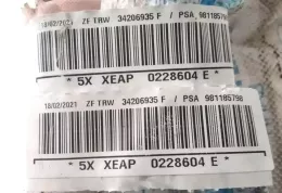 5XXEAP0228604E штора подушок безпеки Citroen C3 2009